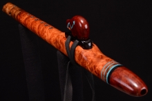 Amboyna Burl Native American Flute, Minor, Mid A-4, #G35G